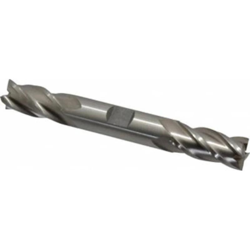 Value Collection 5/8, 1-3/8 LOC, 5/8 Shank Diam, 5 OAL, 4 Flute, High Speed Steel Square End Mill Double End, Uncoate...
